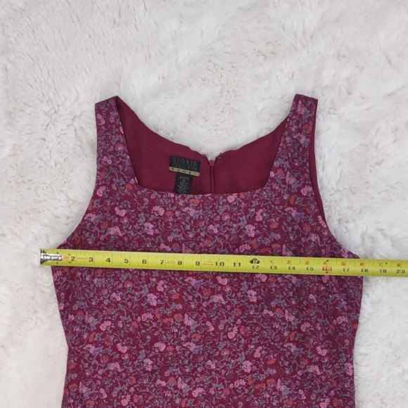 SIGRID OLSEN Floral Sleeveless Dress in Red and Purple - Picture 13 of 17